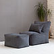 Комплект бескаркасной мебели Grey Suede. Кресла. RANGA Performance. Ярмарка Мастеров.  Фото №4