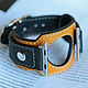 Order Watchband: Apple Yellow. MART. Livemaster. . Watch Straps Фото №3