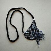 Сувениры и подарки handmade. Livemaster - original item Boho Neck Decoration Textile Necklace Felt gift for the New Year. Handmade.