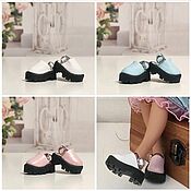Blythe doll shoes Black boots 1"