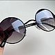 Винтаж: Солнцезащитные очки круглые черные, Очки винтажные, Санкт-Петербург,  Фото №1
