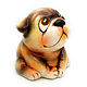Ceramic figurine 'Pug'. Figurine. aboka. Online shopping on My Livemaster.  Фото №2