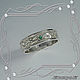 Wedding RING 925 silver, natural emeralds. Rings. MaksimJewelryStudio. My Livemaster. Фото №6
