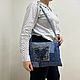  Клатчи: Синий джинсовый. Сумка через плечо. Марина Панкова (marisobel). Интернет-магазин Ярмарка Мастеров.  Фото №2