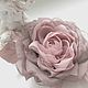 Brooch flower fabric chiffon rose ' Powdery '. Brooches. fioridellavita. My Livemaster. Фото №5