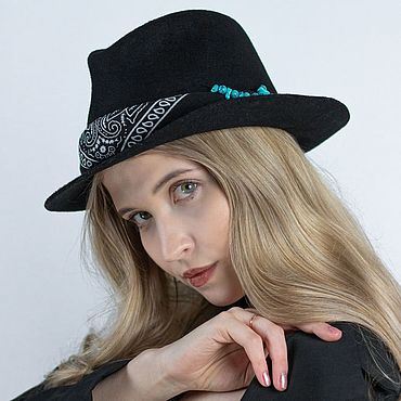 Аксессуары ручной работы. Ярмарка Мастеров - ручная работа Шляпа федора "Nighty night" фетровая. Мужская, женская. Handmade.