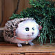 Упитанный большой ёжик. Мягкие игрушки. ToysMari (handmademari). Интернет-магазин Ярмарка Мастеров.  Фото №2