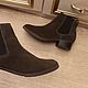 Винтаж: Footglove Американские  ботинки - челси из нат кожи(замша). Обувь винтажная. Успешный, Винтажных дел мастер. Ярмарка Мастеров.  Фото №6