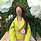 Кукла интерьерная текстильная  в стиле Тильда. Фея цветочного сада, Тильда Зверята, Москва,  Фото №1