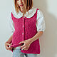 Заказать Жилет букле вязаный детский с V-вырезом. VA kids knitwear. Ярмарка Мастеров. . Жилет Фото №3