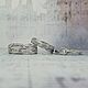 Плетёные обручальные кольца из серебра, необычные обручальные кольца, Кольца, Москва,  Фото №1