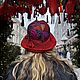 Шляпка "Огонь любви", Шляпы, Москва,  Фото №1