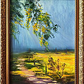 Картины и панно handmade. Livemaster - original item Autumn oil painting 
