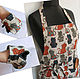 Linen kitchen Apron for gardening colored cats. Aprons. Initasworks (Inita). Online shopping on My Livemaster.  Фото №2