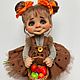  Девочка с корзинкой фруктов. Интерьерная кукла. Toys-by-mari-. Ярмарка Мастеров.  Фото №5