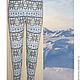 Леггинсы вязаные с норвежским орнаментом Север, Брюки, Москва,  Фото №1