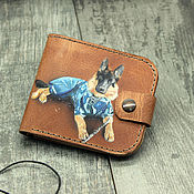 Сумки и аксессуары handmade. Livemaster - original item Wallet with a picture of your pet. Handmade.