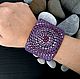 Bracelet from polymer clay - Scales of the dragon - Amethyst dragon. Bead bracelet. PolymerClayFantasy (rockyhollow). Online shopping on My Livemaster.  Фото №2