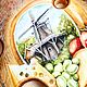 Доска для кухни "Сырная". Утварь. Кухня рулит!. Интернет-магазин Ярмарка Мастеров.  Фото №2