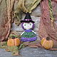 Set witch, 2 pumpkins, 2 runner – Halloween decor, autumn. Gifts for all ages. Svetlenky dolls and handmade toys. Fair Masters.

