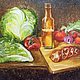 Серия Поварские истории - различные сюжеты (холст/масло). Картины. Алена Хазанова. Ярмарка Мастеров.  Фото №6