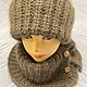 Шапка и шарф комплект. Шапки. IRIS CRAFT. Ярмарка Мастеров.  Фото №4