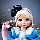 Ватная игрушка ручной работы. Алиса. Елочные игрушки. Елена Логинова (elena_loginova_toys). Интернет-магазин Ярмарка Мастеров.  Фото №2