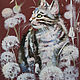 Creamy dandelions - oil painting with a cat, paired paintings. Pictures. Annet Loginova. Online shopping on My Livemaster.  Фото №2