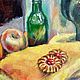 Картина маслом натюрморт для кухни завтрак печенье. Картины. Анна Тезина - Живопись маслом. Ярмарка Мастеров.  Фото №6