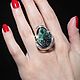 Adaya Ring with malachite made of 925 sterling silver HC0015-3, Rings, Yerevan,  Фото №1