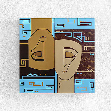 Картины и панно ручной работы. Ярмарка Мастеров - ручная работа Картины: Единство, картина о любви, подарок на свадьбу. Handmade.