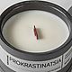 Ароматическая свеча PROKRASTINATSIA. Свечи. LU.LU Home Decor. Интернет-магазин Ярмарка Мастеров.  Фото №2