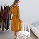 Льняное платье Календула от бренда ИВАdress. Платья. ИВАdress. Ярмарка Мастеров.  Фото №5