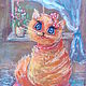 Order Pattern for children's ' Pussy cat '. Picture&miniature lacquer painting. Livemaster. . Pictures Фото №3