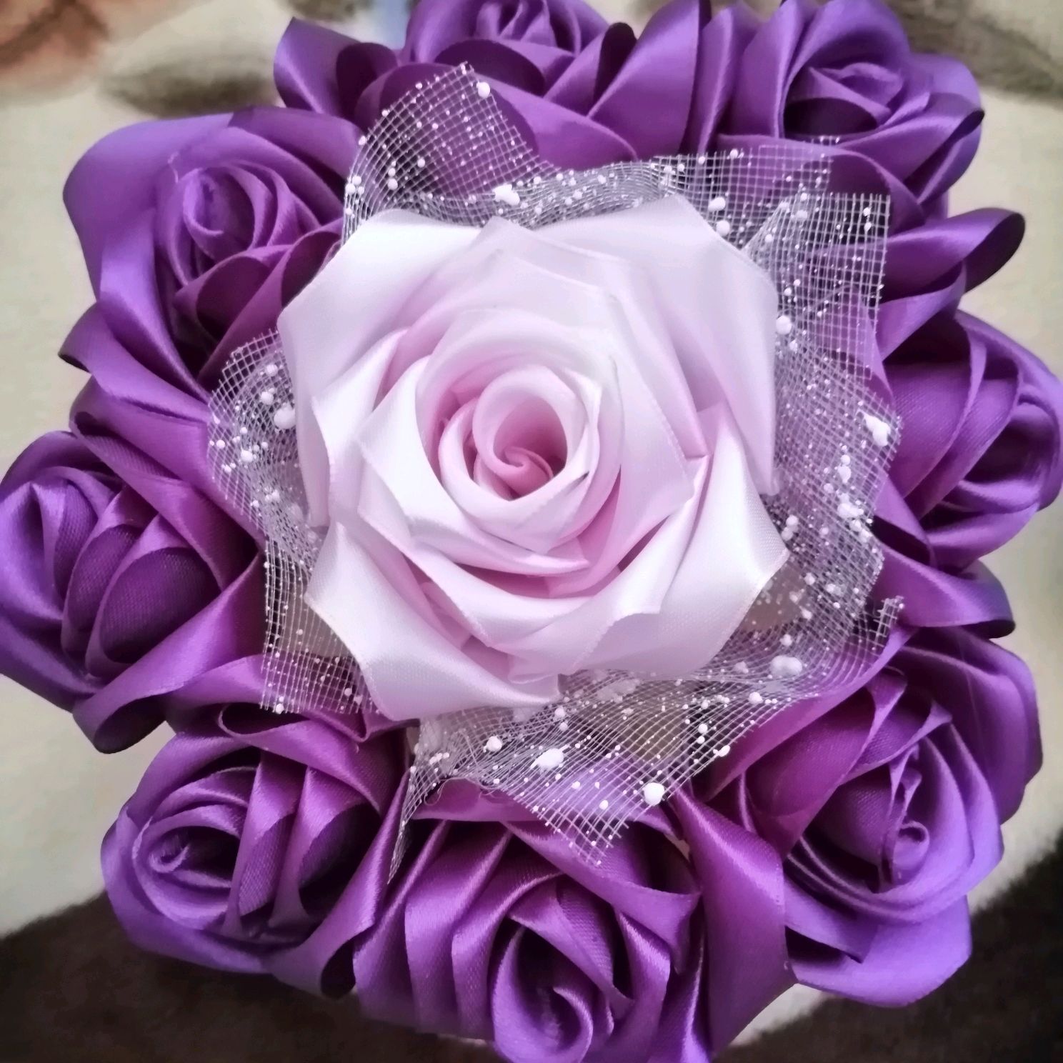 Розы из атласных лент купить в интернет-магазине Ярмарка Мастеров по цене450 ₽ – J760QRU