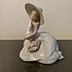 Винтаж: LLADRO 6741 фарфоровая статуэтка Дева с кроликом. Статуэтки винтажные. Коллекция Frau Burd. Ярмарка Мастеров.  Фото №6