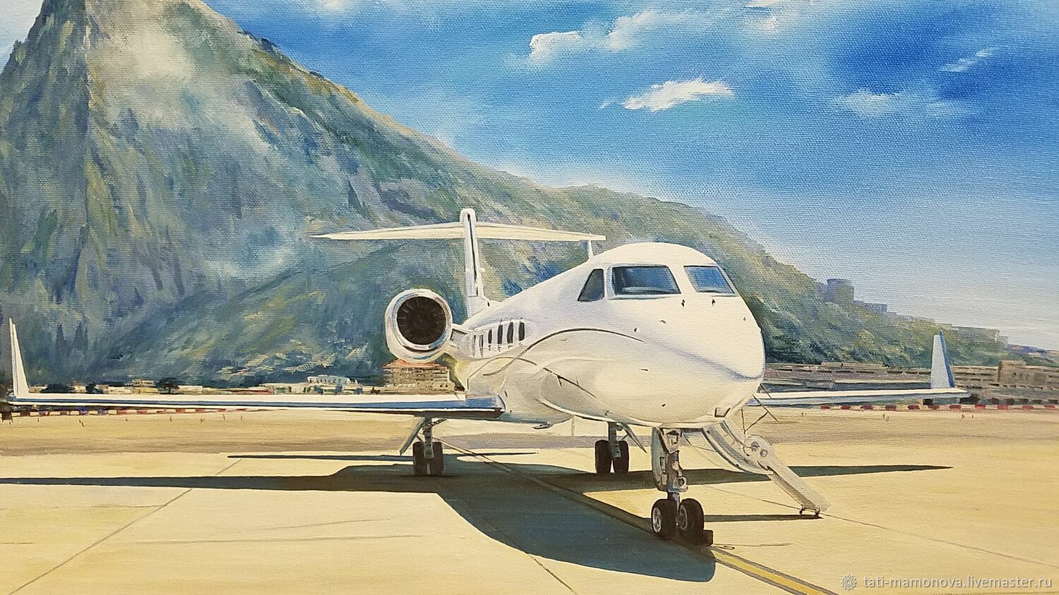 Картина маслом Самолет. Реализм, картина по фото – заказать на Ярмарке ...