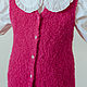 Жилет букле вязаный детский с V-вырезом. Жилет. VA kids knitwear. Ярмарка Мастеров.  Фото №6