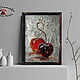 Order Picture in a frame oil acrylic still life cherries CHERRIES With IMAGINATION. pictures & decor of TanyaSeptember. Livemaster. . Pictures Фото №3