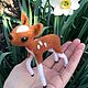felt toy: Hand-made fawn from wool, Felted Toy, Volzhsk,  Фото №1