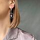 Заказать Серьги классические  с подвесками и аметистом. Storm Jewellery. Ярмарка Мастеров. . Серьги классические Фото №3