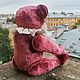 Мишка Тедди "Монпасье" 31 см, любого цвета, из антикв плюша. Мишки Тедди. Республика мишек. Ярмарка Мастеров.  Фото №5