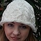 Зимняя шапка-панама косичковая и манишка в комплекте, Панамы, Саратов,  Фото №1