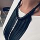 Leather jewelry with tassels No. №2 COUTURE. Necklace. okuznecova. My Livemaster. Фото №4