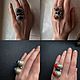Double ring with stone and enamel. Vintage ring. ket-di. My Livemaster. Фото №5