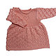 Платье для новорожденной девочки. Платье. Just Knitting. Интернет-магазин Ярмарка Мастеров.  Фото №2