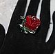 Ring silver oval floral rose, Rings, Krasnoyarsk,  Фото №1