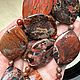 Бусы из ситцевой яшмы. Бусы. gemstone. Ярмарка Мастеров.  Фото №5
