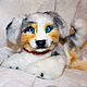 puppy Australian shepherd. Stuffed Toys. Dilara. My Livemaster. Фото №6