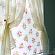 Roman shade with tulle, Roman and roller blinds, Moscow,  Фото №1